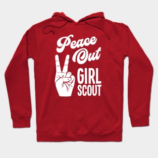 Peace Out Girl Scout - Peace Sign Hoodie